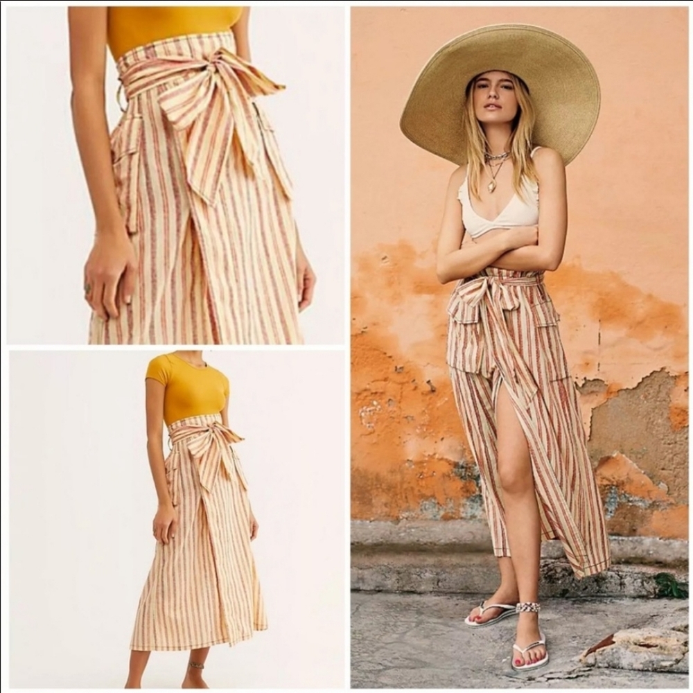 Free people stripes skirt